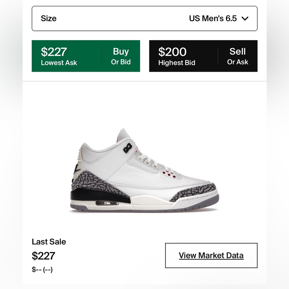 Brand new jordan 3’s call concrete